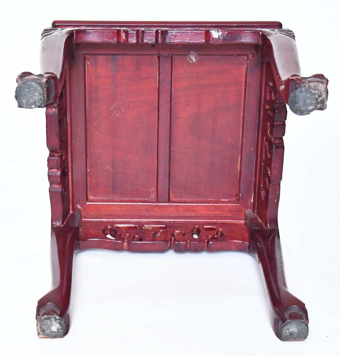 Suite Of 10 Chinese Chairs In Red Lacquer-photo-6