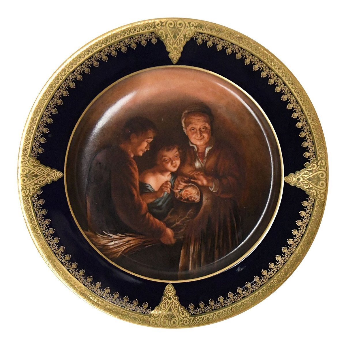 Limoges Porcelain Dish, J. Balleroy Workshop 