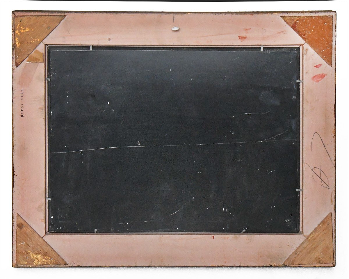 20th Century School In The Dutch Taste Of The 19th Century "busy Street" Oil On Panel  -photo-2