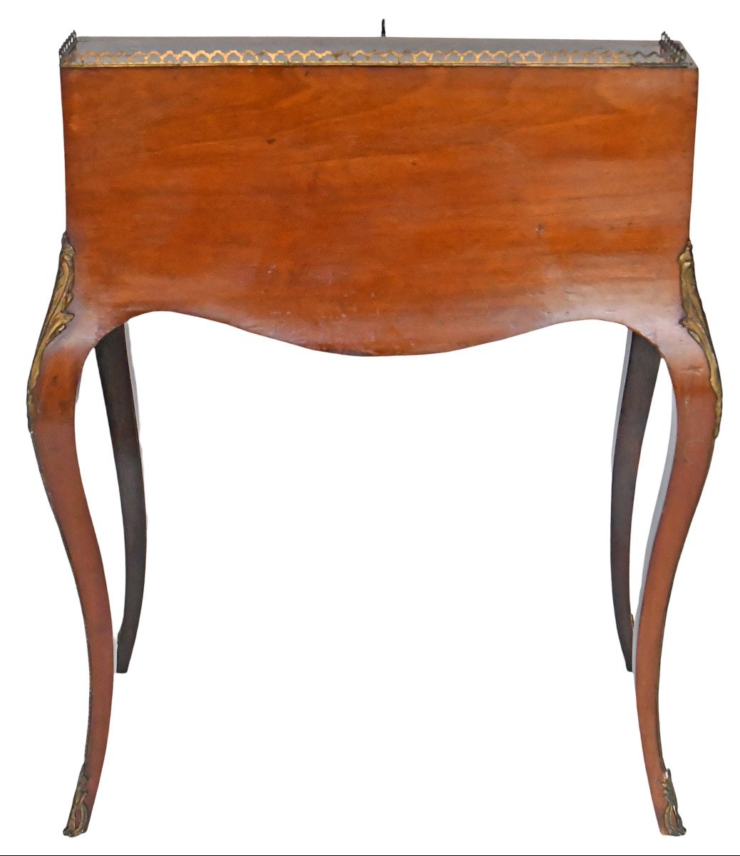Louis XV Style Sloping Desk In Marquetry-photo-8