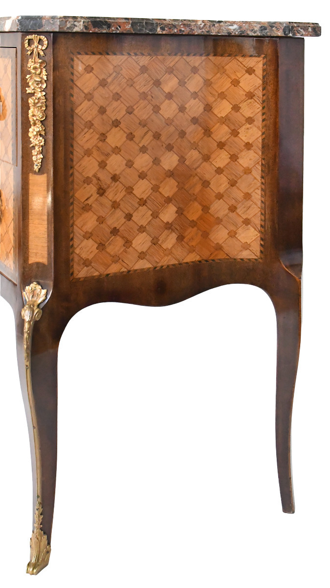 Commode de style Transition en marqueterie-photo-1