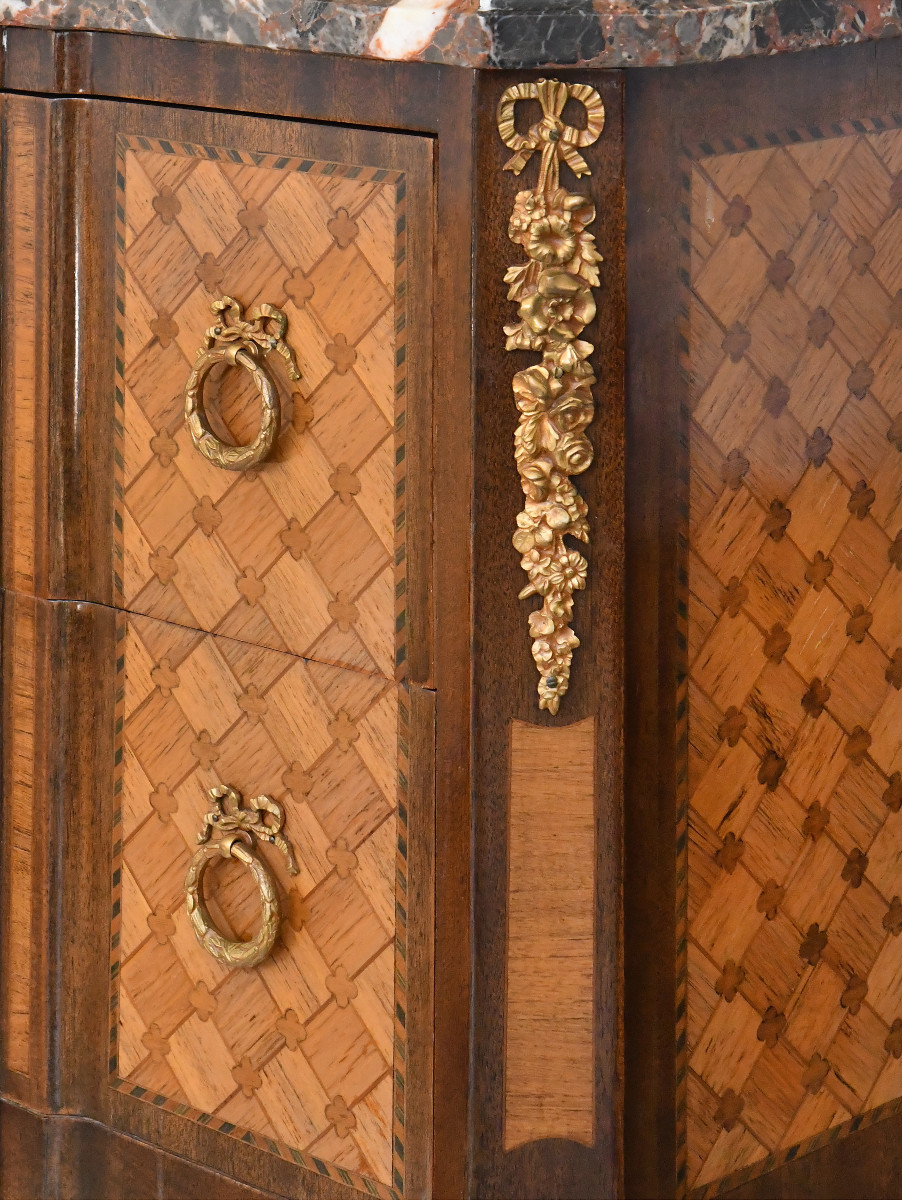 Commode de style Transition en marqueterie-photo-2