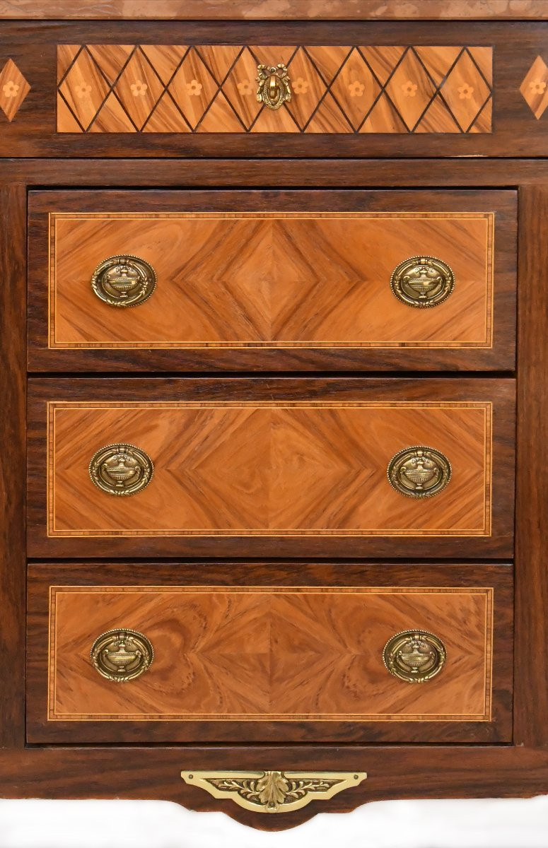 Louis XV Style Marquetry Sideboard-photo-2