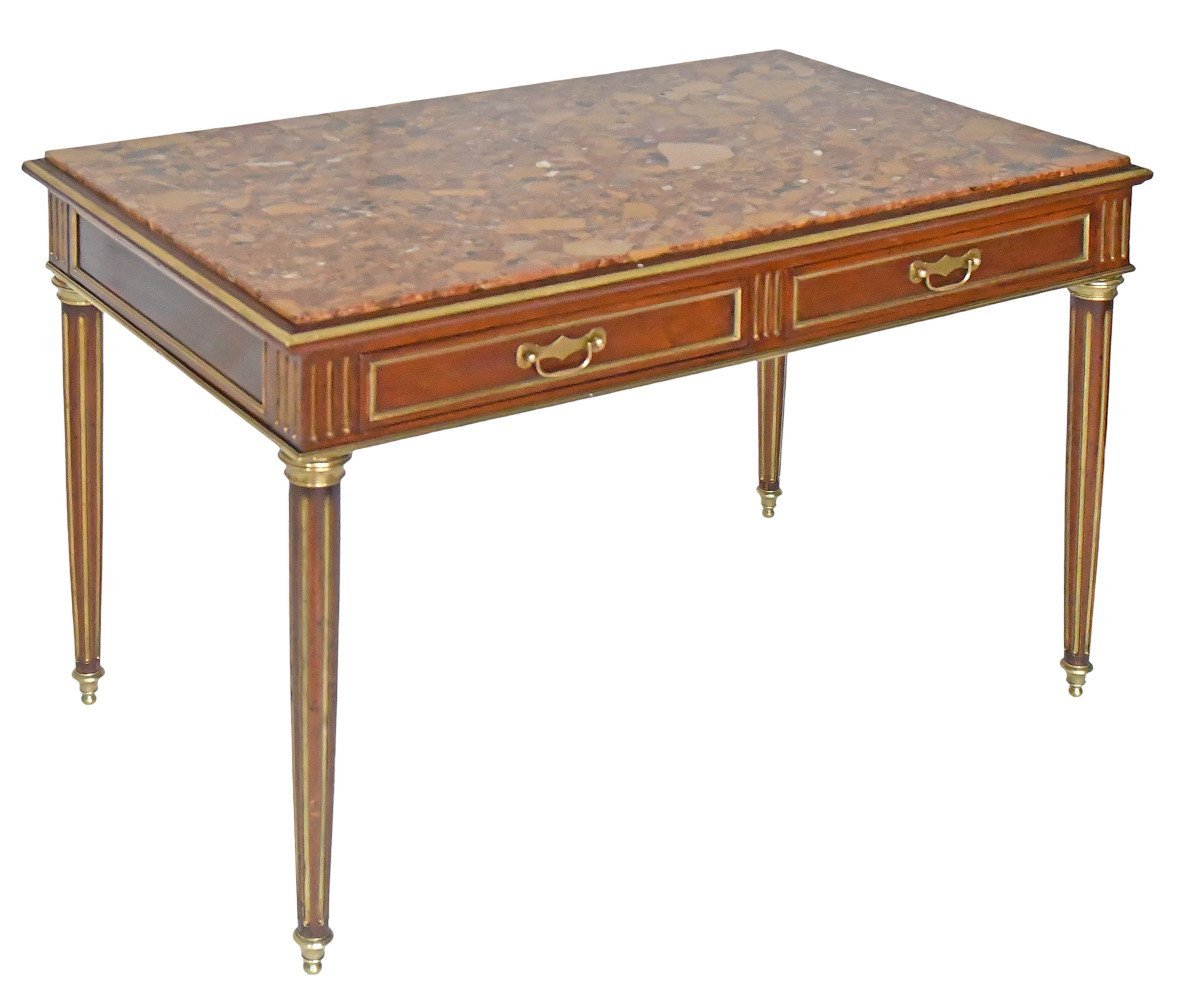 Table bureau de style Louis XVI-photo-4