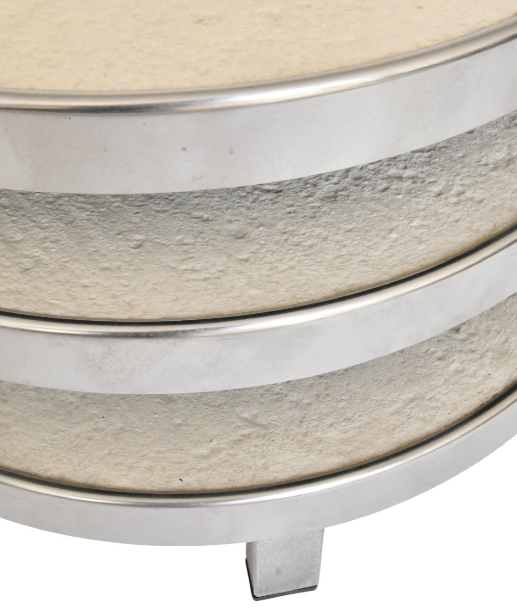 Maria Pergay Three-tier Coffee Table From The 1960s-photo-4