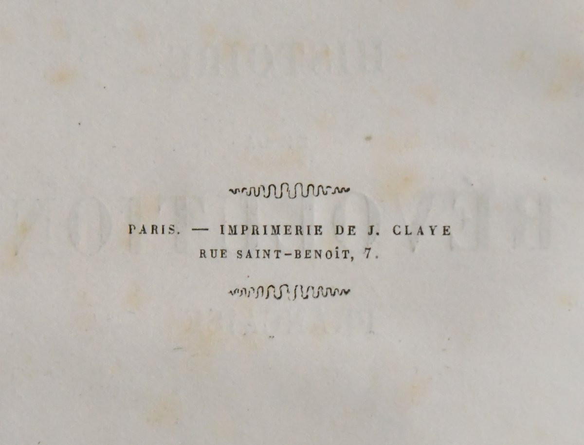"history Of The French Revolution" 10 Volumes Adolphe Thiers, éditions Furne Et Cie Paris 1857-photo-1