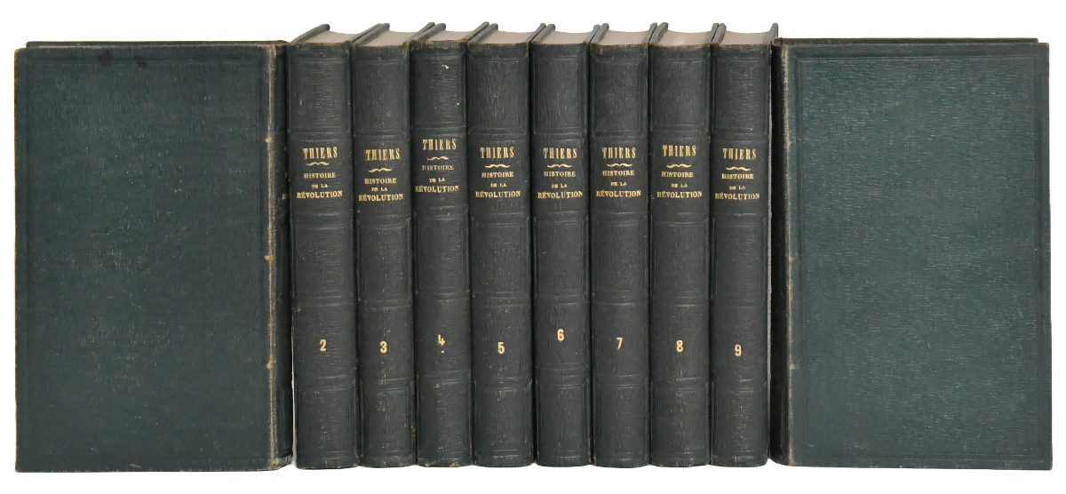 "history Of The French Revolution" 10 Volumes Adolphe Thiers, éditions Furne Et Cie Paris 1857