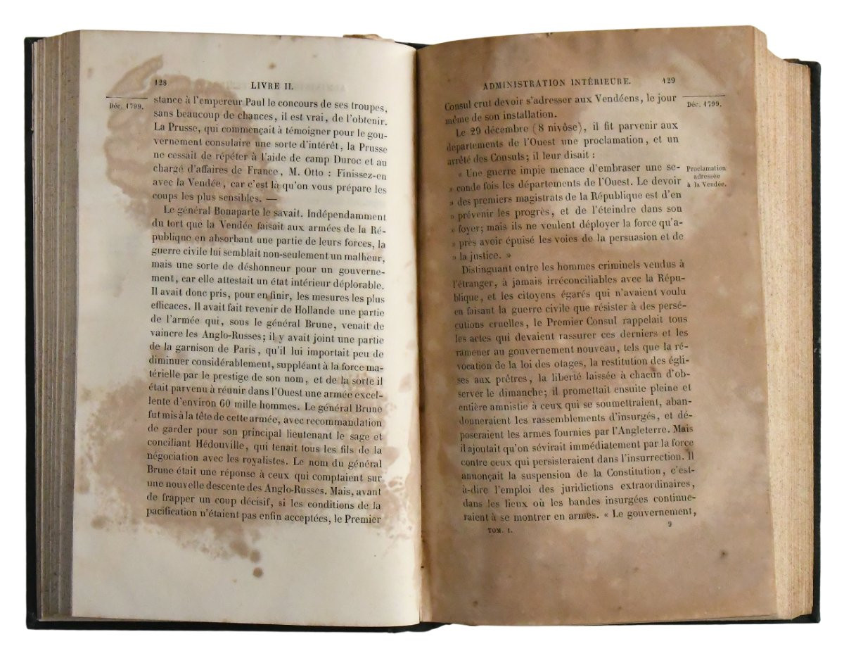 "Histoire du Consulat et de l’Empire" 20 vol Adolphe Thiers, Éditions Paulin Paris, 1845-photo-2