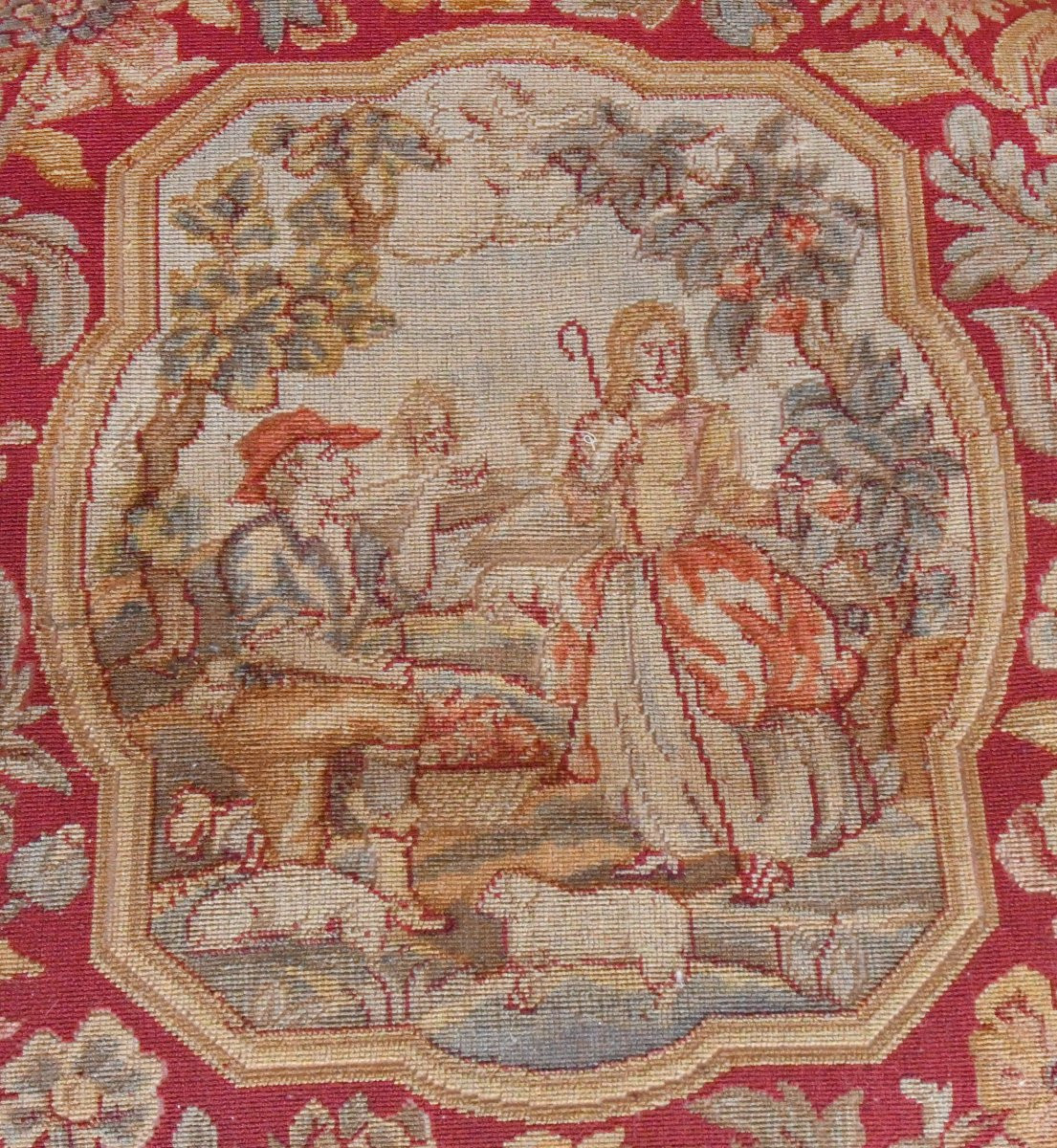Paire de fauteuils cabriolet de style Louis XV à la reine -photo-4