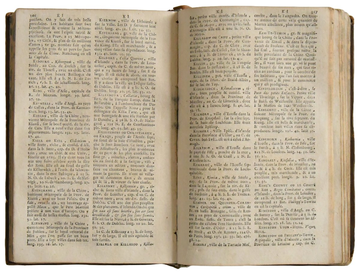 Abbé VOSGIEN "Dictionnaire géographique portatif ..." Paris, 1768 -photo-4