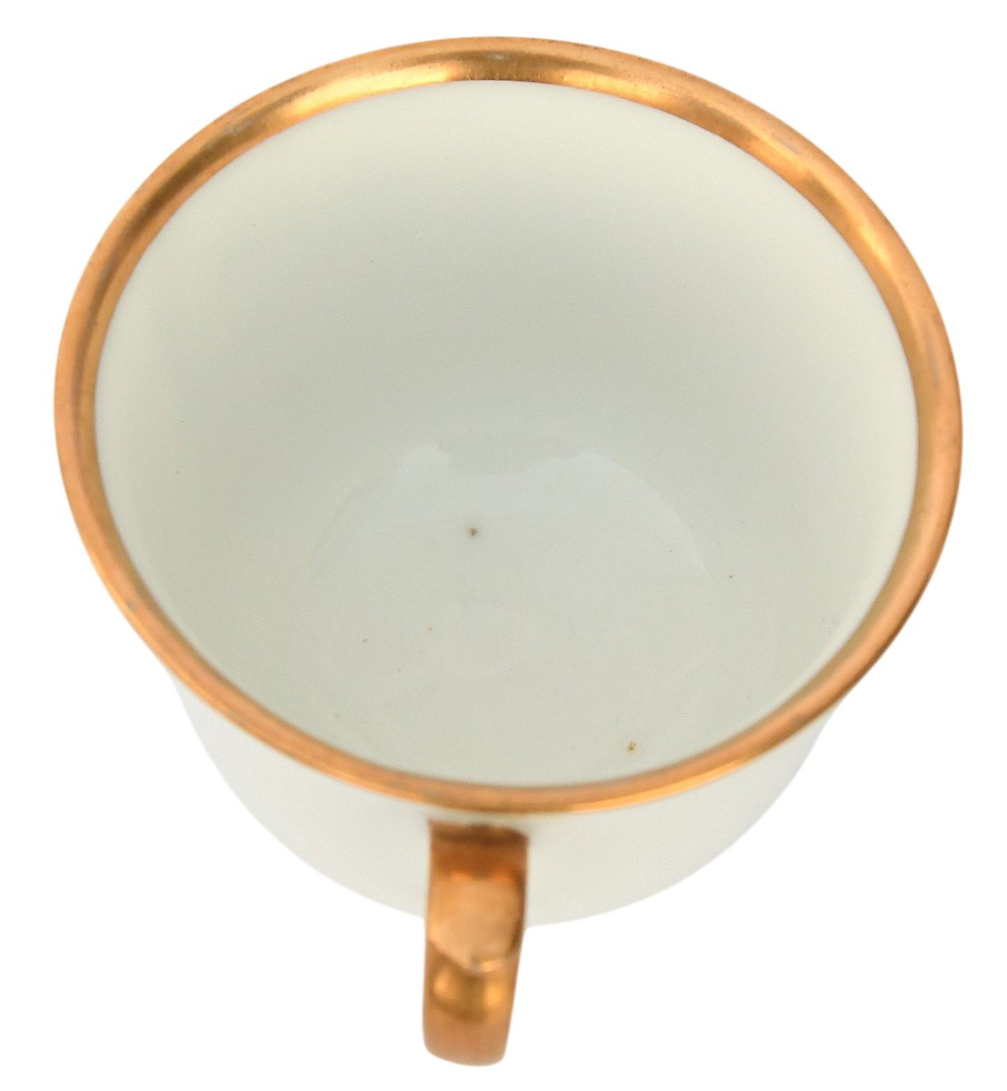 Cup And Saucer In Paris Lebon-halley Porcelain -photo-2