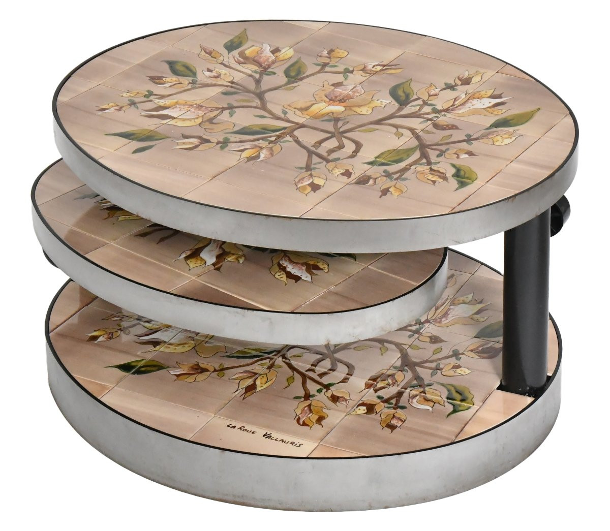 Vintage Coffee Table By Georges Pelletier For La Roue In Vallauris, From The 1970s -photo-2