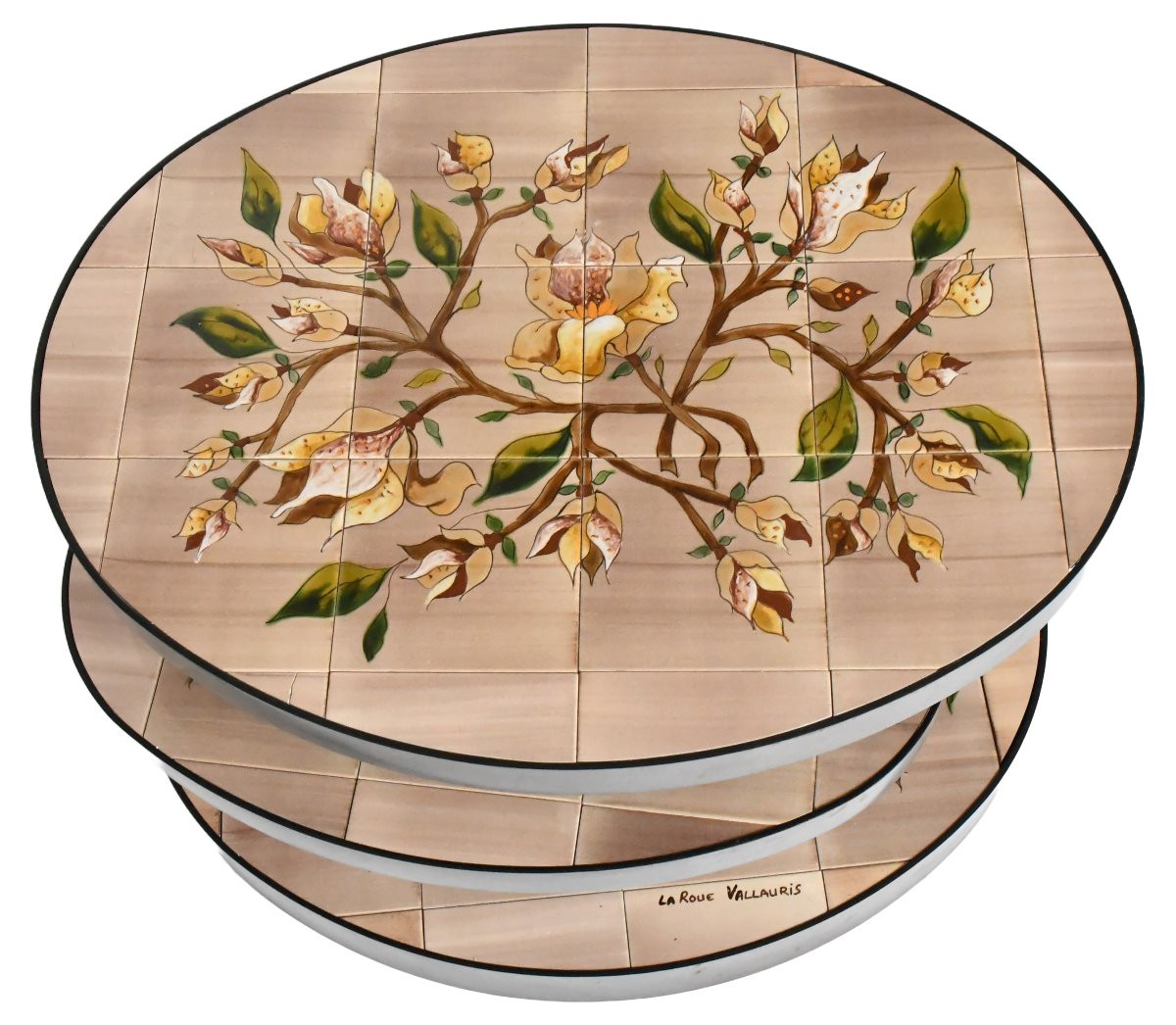 Vintage Coffee Table By Georges Pelletier For La Roue In Vallauris, From The 1970s -photo-3