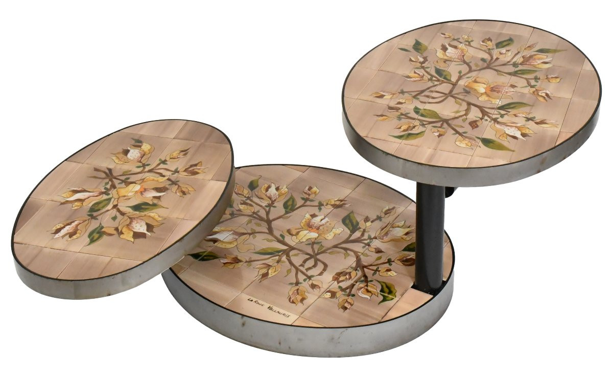 Vintage Coffee Table By Georges Pelletier For La Roue In Vallauris, From The 1970s -photo-3