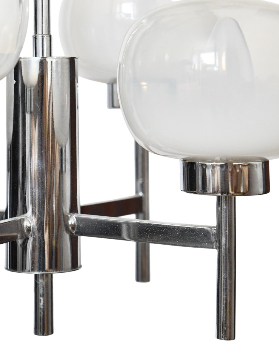 Vintage Chandelier In The Style Of Gaetano Sciolari -photo-2