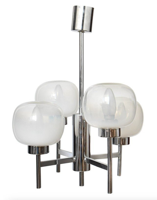 Vintage Chandelier In The Style Of Gaetano Sciolari 