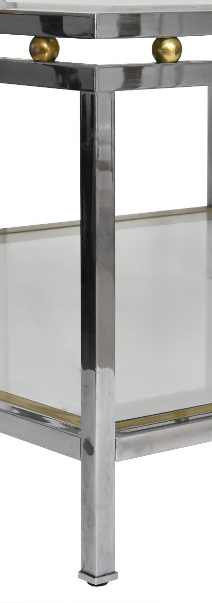 Table basse carrée des années 1970 -photo-2