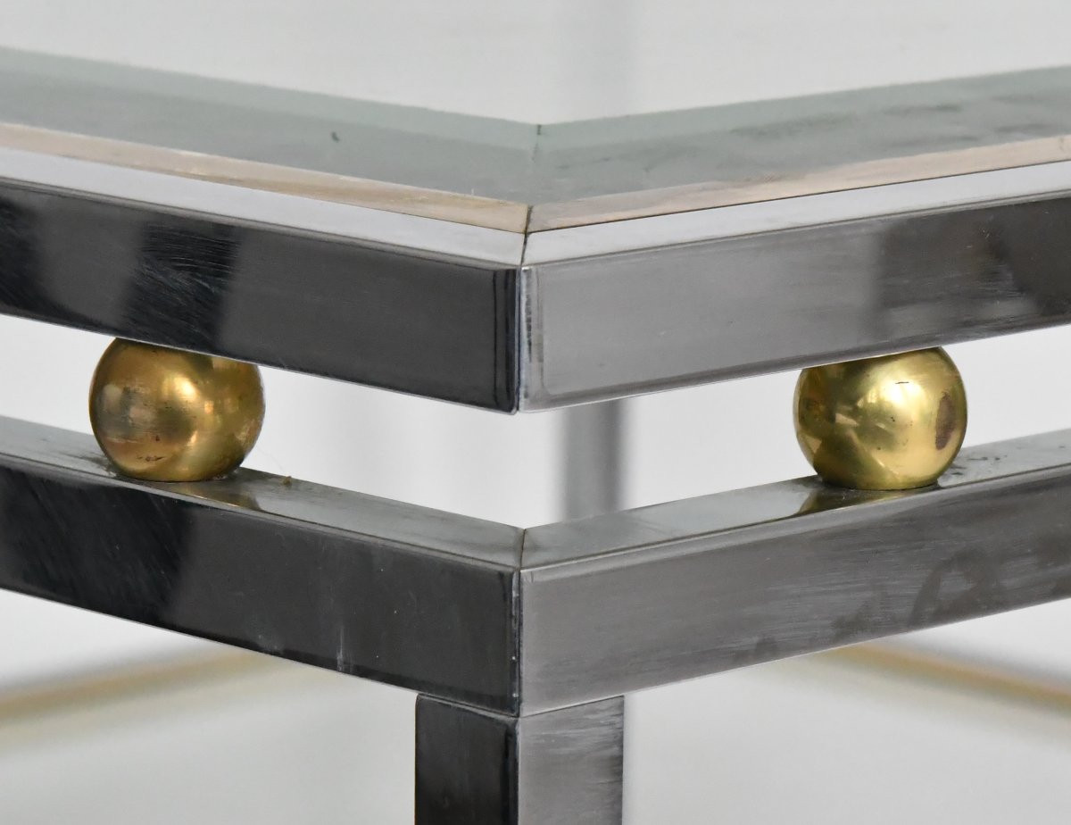 Table basse carrée des années 1970 -photo-3