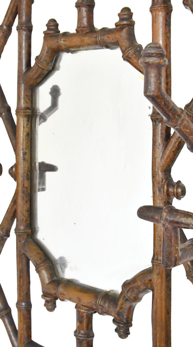 Bamboo-style Cast Iron Coat Rack By Deville Pailliette & Cie Fondeur, Charleville Ardennes-photo-2