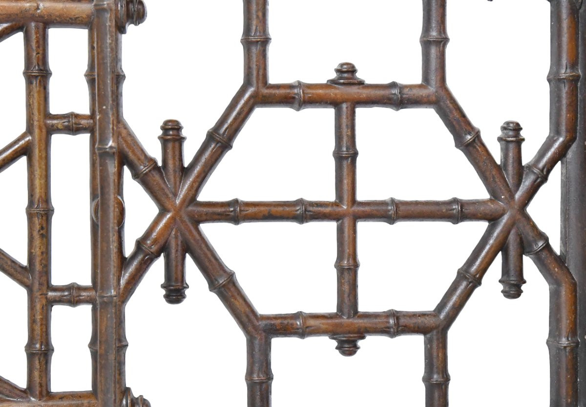 Bamboo-style Cast Iron Coat Rack By Deville Pailliette & Cie Fondeur, Charleville Ardennes-photo-4