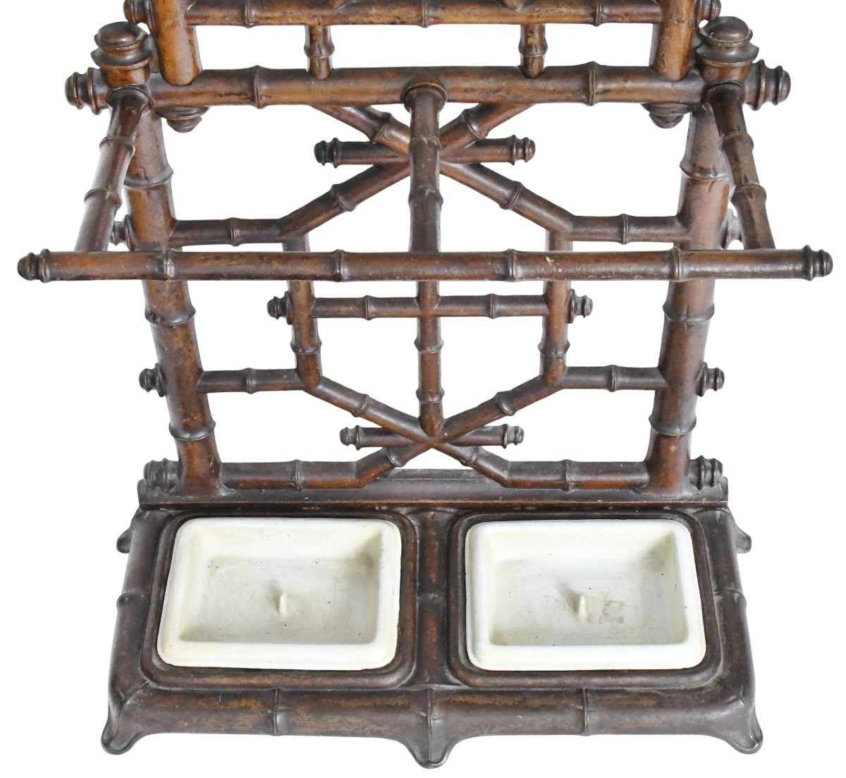 Bamboo-style Cast Iron Coat Rack By Deville Pailliette & Cie Fondeur, Charleville Ardennes-photo-3