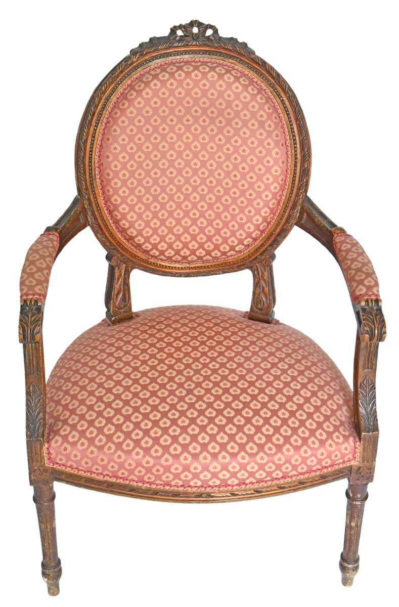 Set Of 4 Louis XVI Style Cabriolet Armchairs  -photo-1