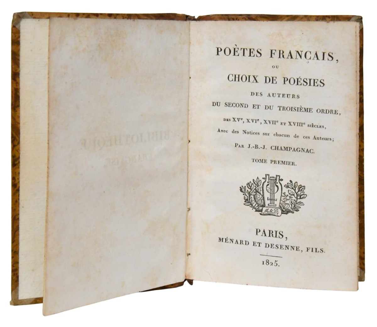 Champagnac French Poets Or Selection Of Poems From Second And Third Order Authors -photo-1