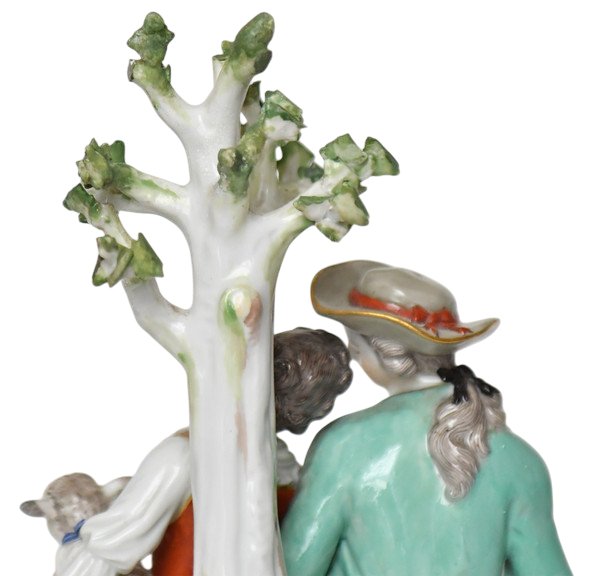 Groupe en porcelaine de Meissen Couple d’amoureux Modèle D19-photo-6