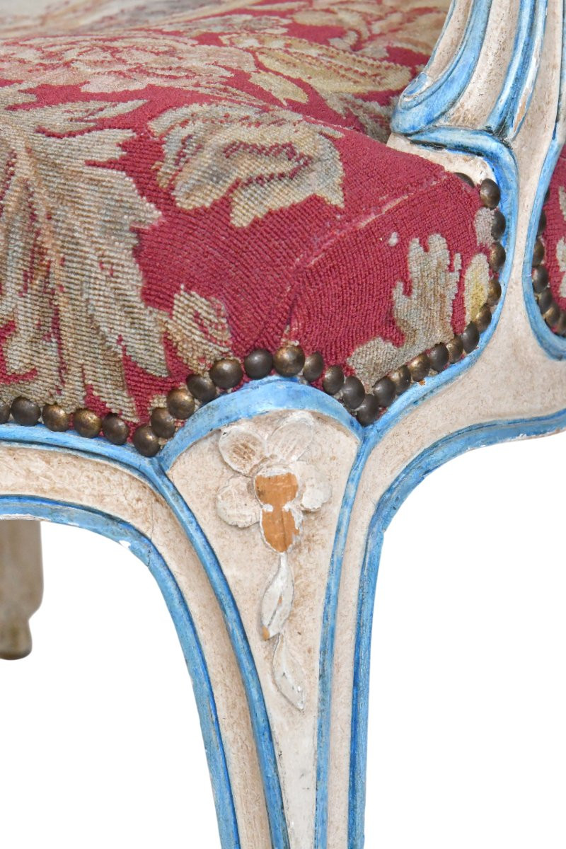 Pair Of Louis XV Style Cabriolet Armchairs -photo-6