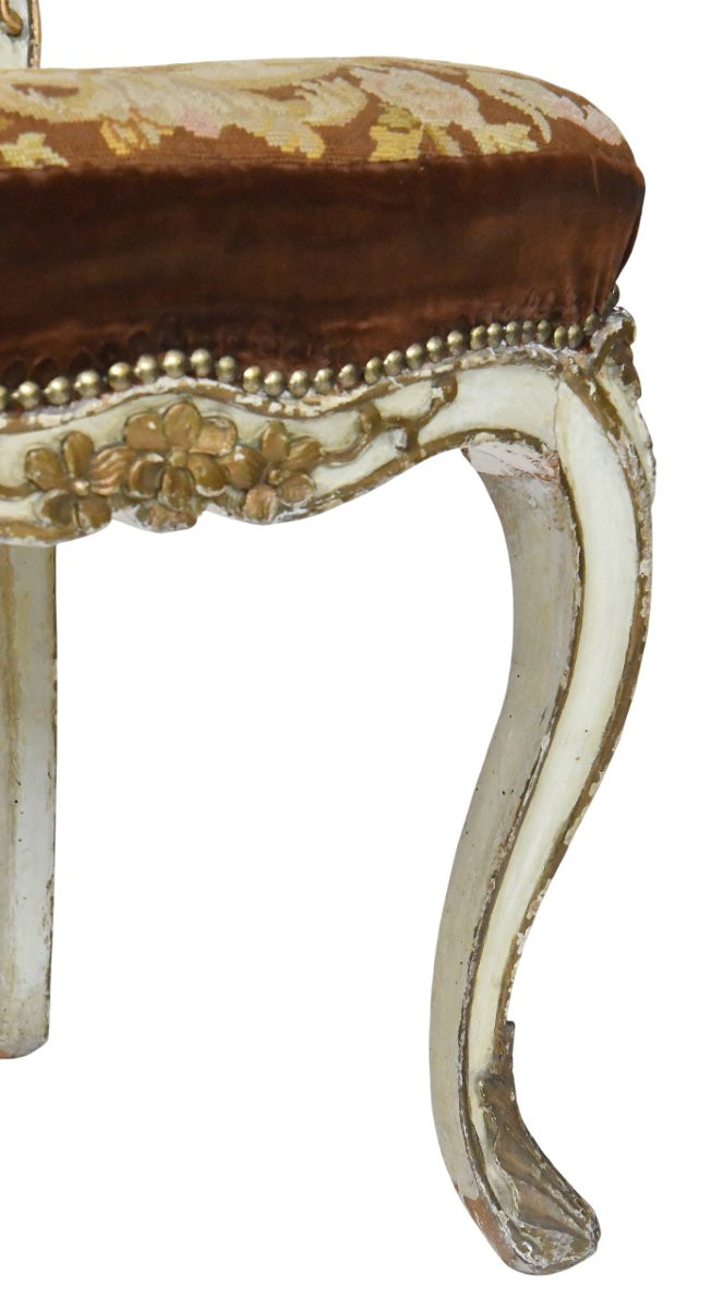 Chaise d'époque Louis XV estampillée de Claude-François DROUILLY, reçu maître 27 juillet 1748 -photo-2
