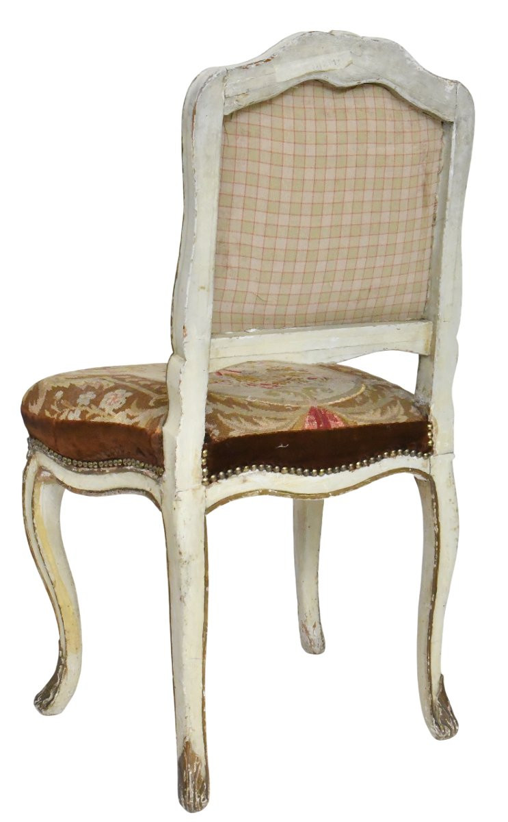 Chaise d'époque Louis XV estampillée de Claude-François DROUILLY, reçu maître 27 juillet 1748 -photo-4