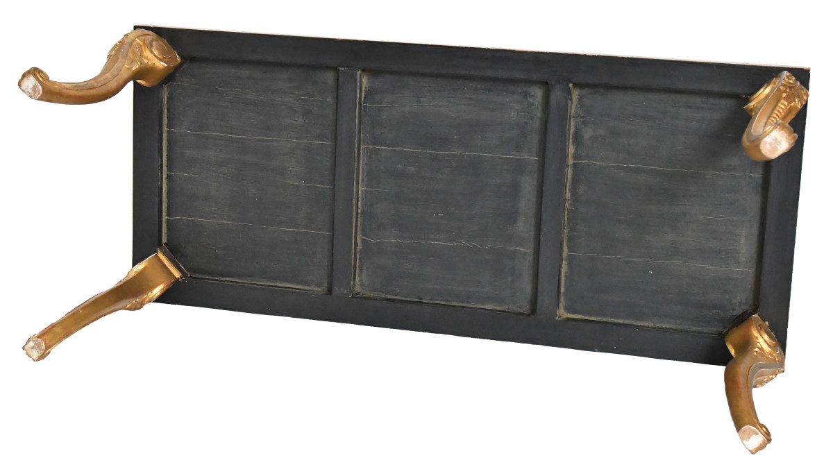 Coffee Table In Chinese Lacquer And Gilded Wood-photo-1
