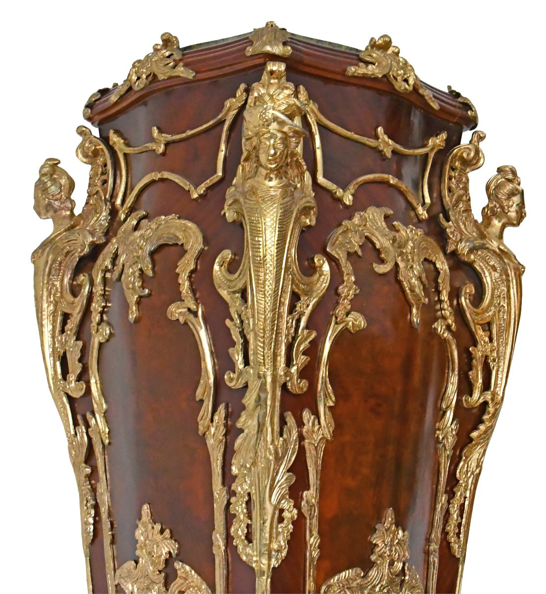 Paire d'importants piédestal de style Louis XV -photo-2