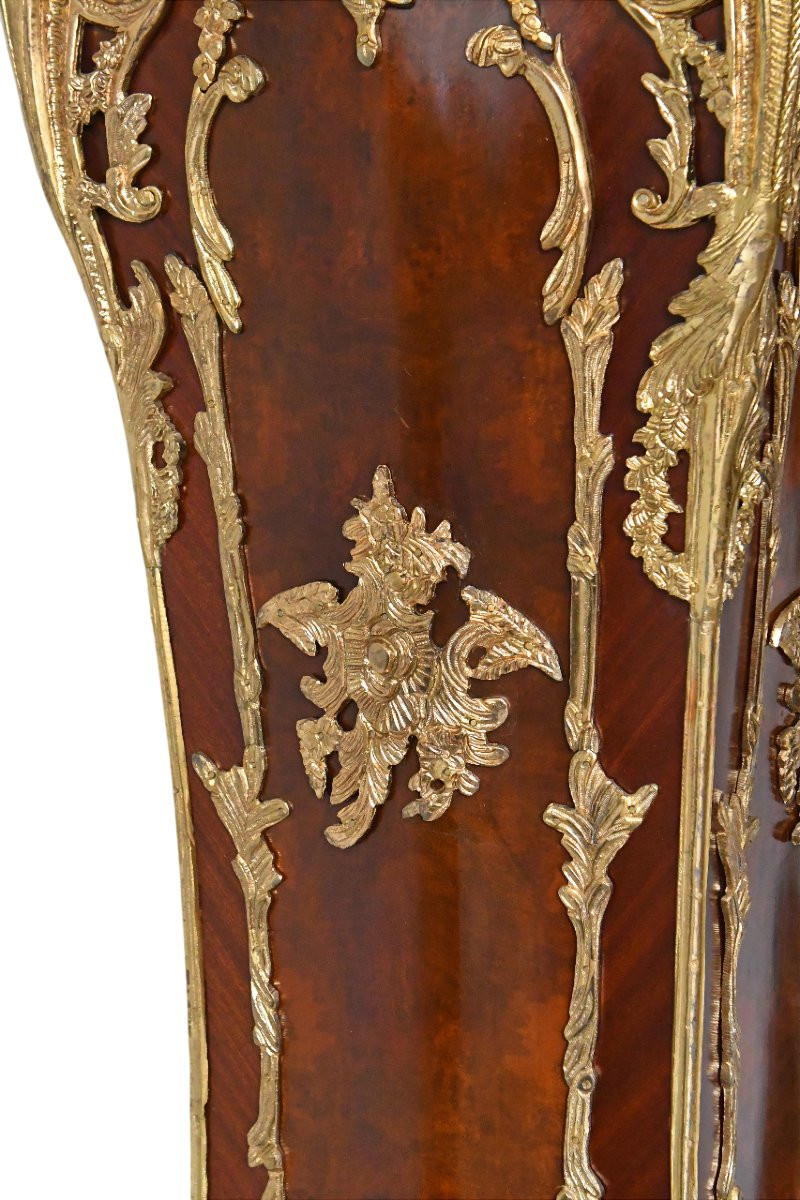 Paire d'importants piédestal de style Louis XV -photo-2