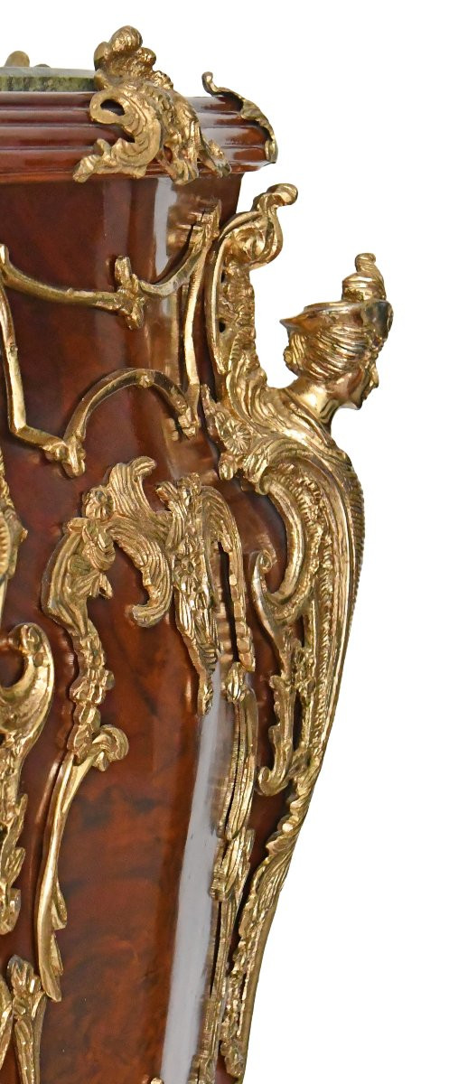 Paire d'importants piédestal de style Louis XV -photo-4