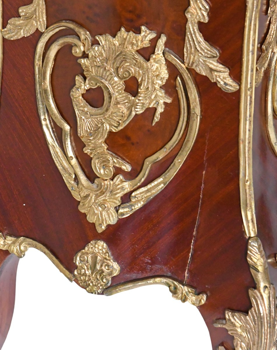 Paire d'importants piédestal de style Louis XV -photo-7