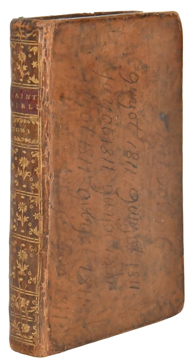 The Master Of Saci “the Holy Bible” Printer Guillaume Desprez, Dated 1742, 12 Volumes-photo-2