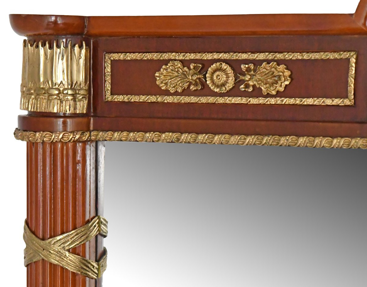 Console surmontée d'un miroir de style Empire -photo-3