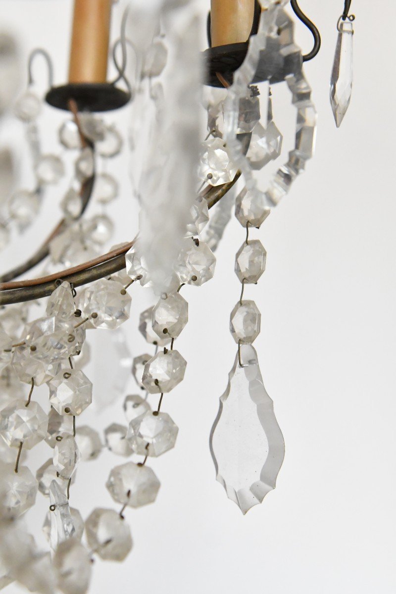 8-light Chandelier With Pendants -photo-3