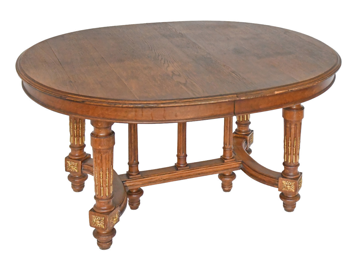 Louis XVI Style Oval Dining Table