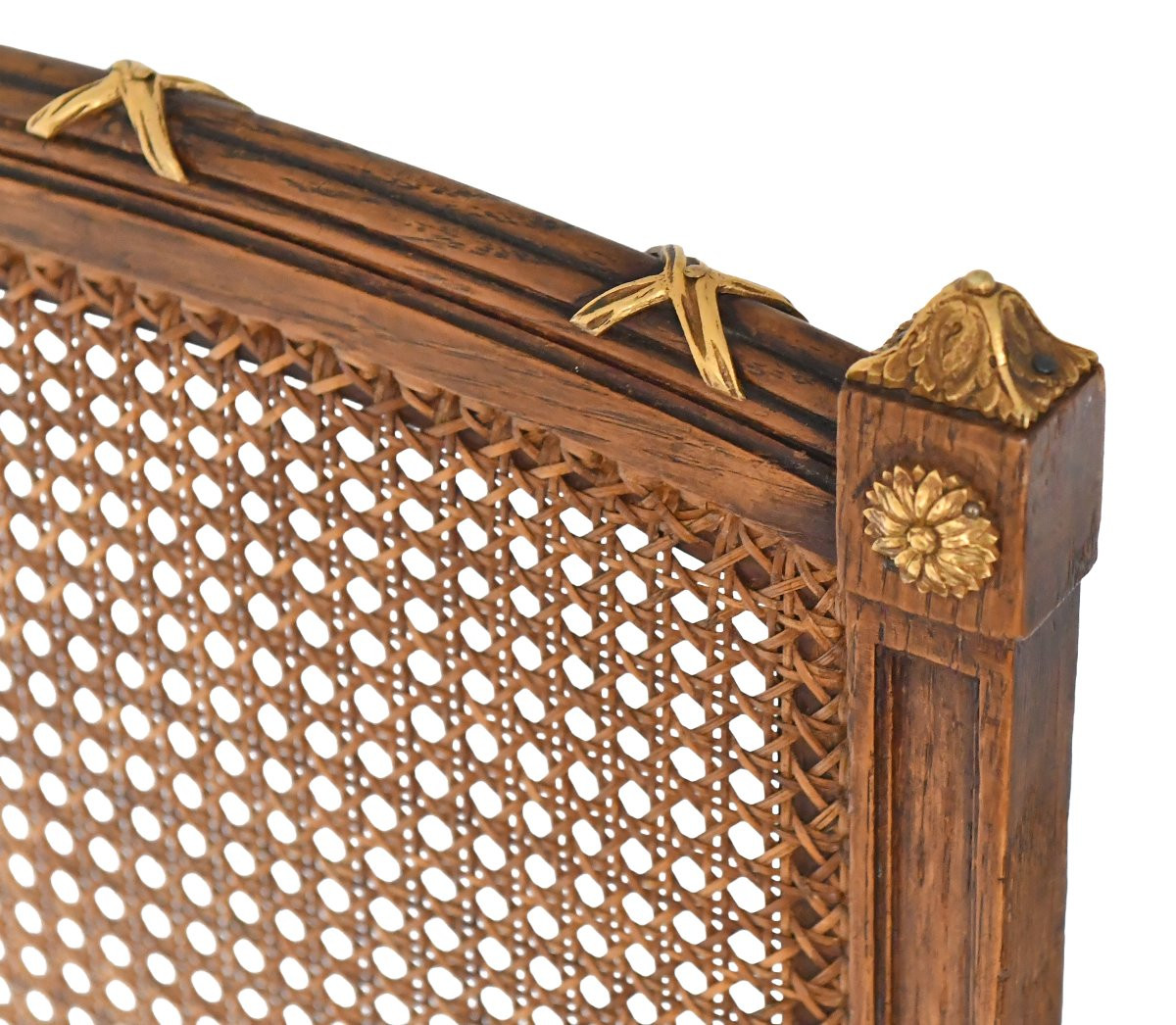 Série de 6 chaises cannées de style Louis XVI -photo-1