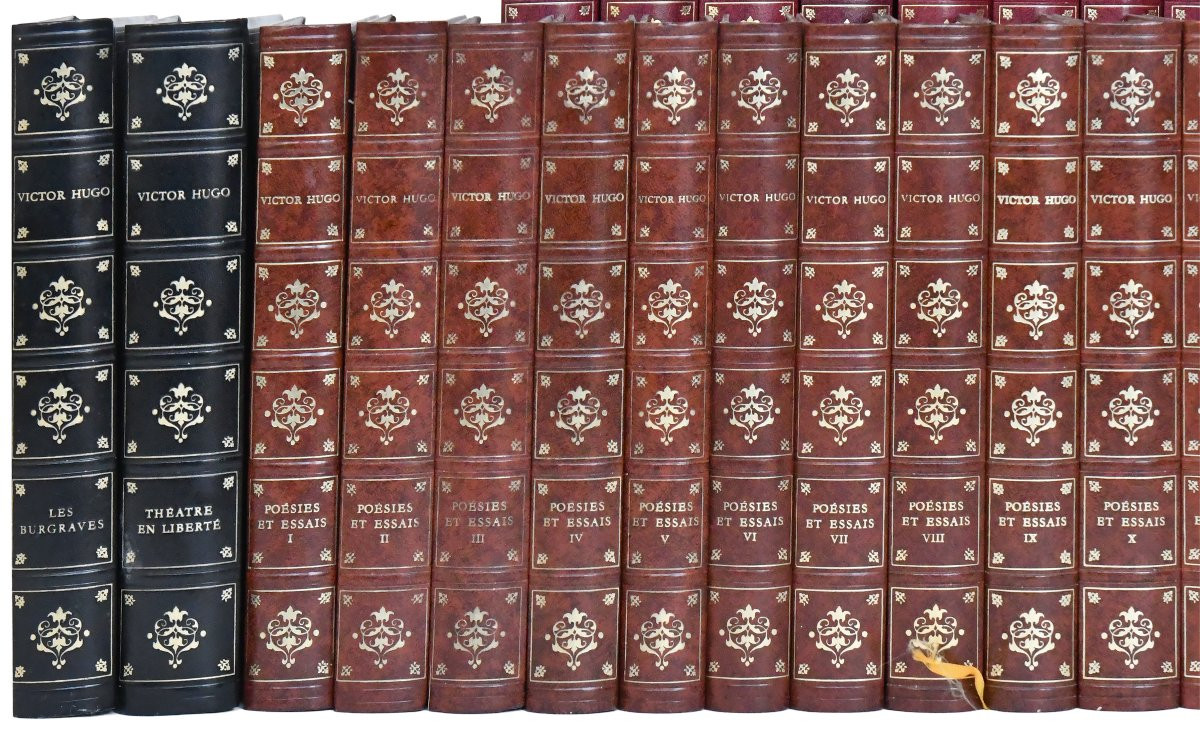 Victor Hugo's Book Collection: Novels, Dramas, And Poems, 38 Volumes-photo-3