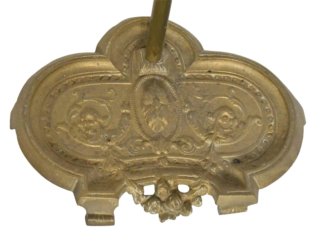 Serviteur de cheminée en laiton et bronze doré -photo-3