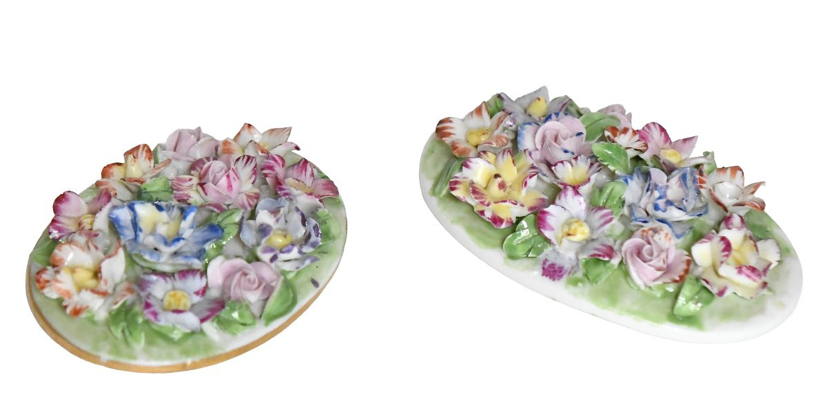 Pair Of Samson Porcelain Figurines Depicting A Gardener And A Gardener -photo-6