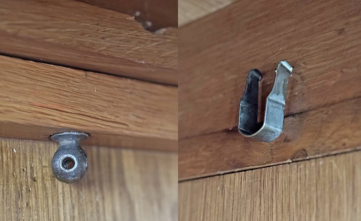 Three-door Marquetry Bookcase With Coromandel Lacquer Center Decoration -photo-8