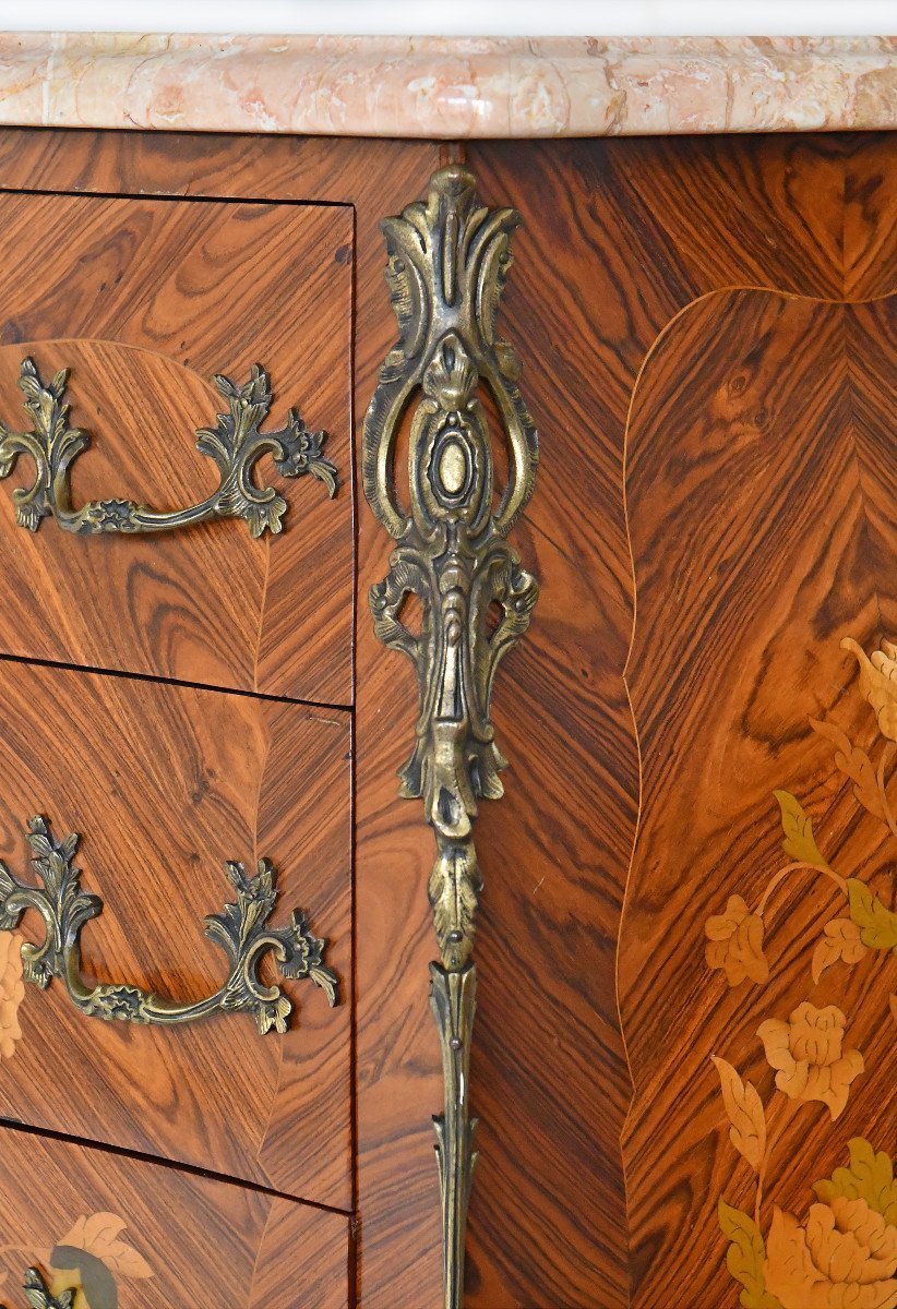 Louis XV Style Chest Of Drawers -photo-3