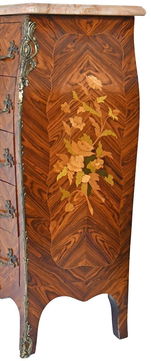 Louis XV Style Chest Of Drawers -photo-5