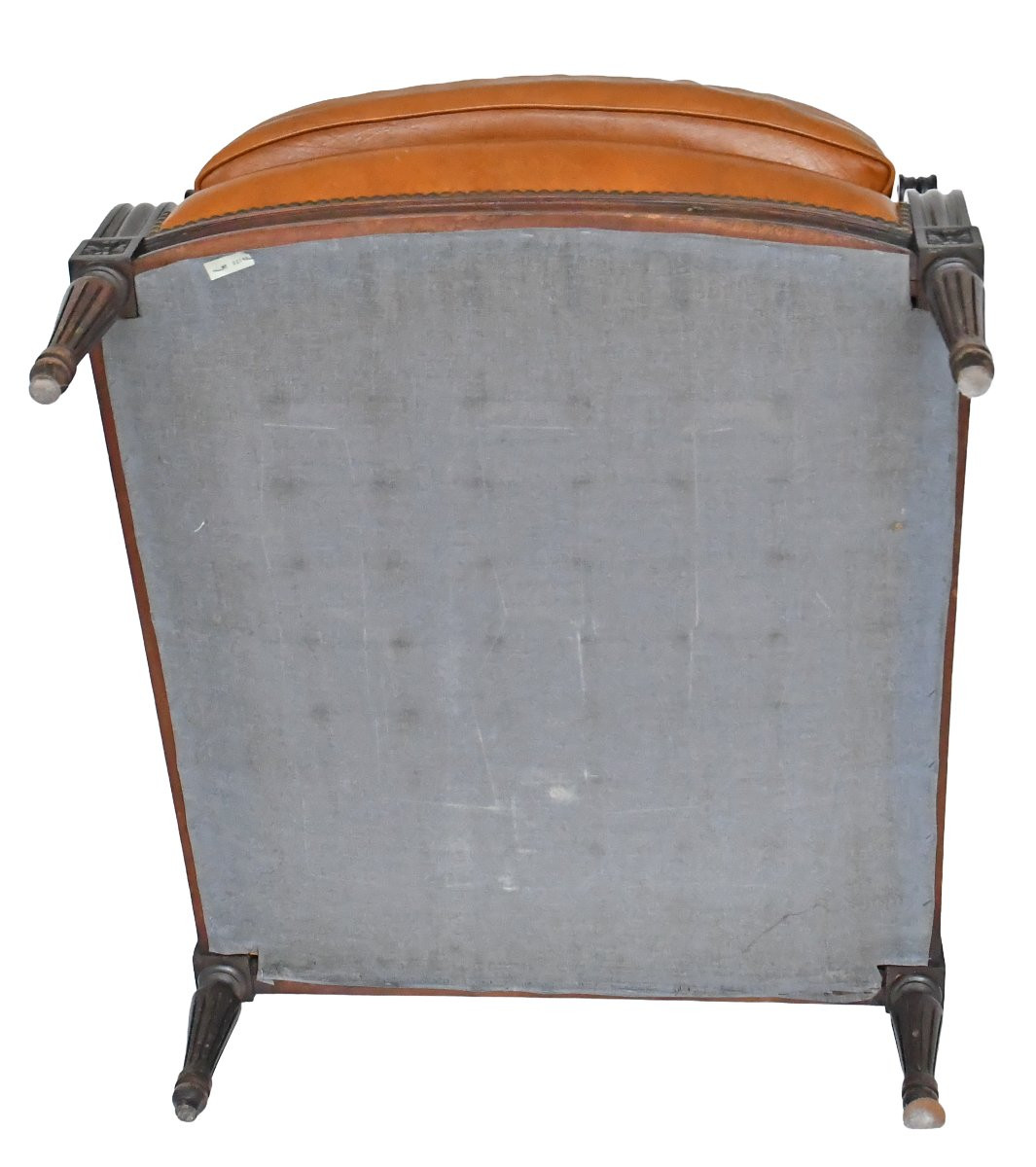 Paire de larges bergères de style Louis XVI -photo-6