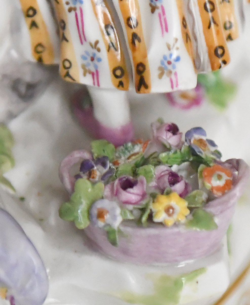 Groupe en porcelaine de Meissen, Couple d'amoureux, Modèle F88-photo-4