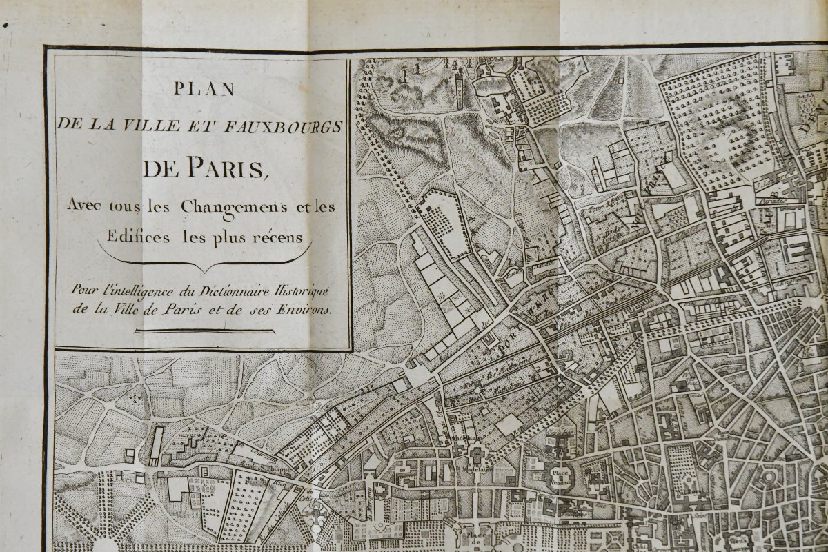 Books "historical Dictionary Of The City Of Paris" Moutard, 1779-photo-2